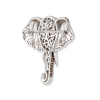 Preview: Kumba Elefanten Anhänger / Brosche